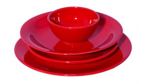 ظروف با رنگ قرمز